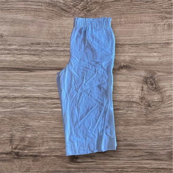 Ruby Rd Capri Pants M Ivory Elastic Waist Pockets Cottage Core Beachy Casual - Picture 1 of 15